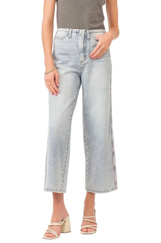 Chic Women's Garments Polly High Rise Cropped Loose Straight Jean In Naples