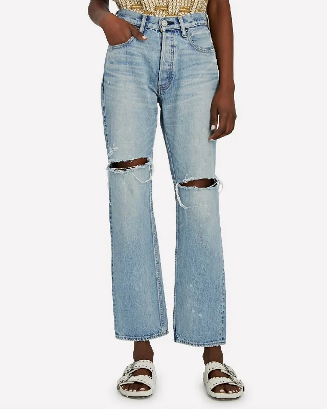 Online Clothing Boutiques Teaneck Wide-Leg Jeans In Light Blue