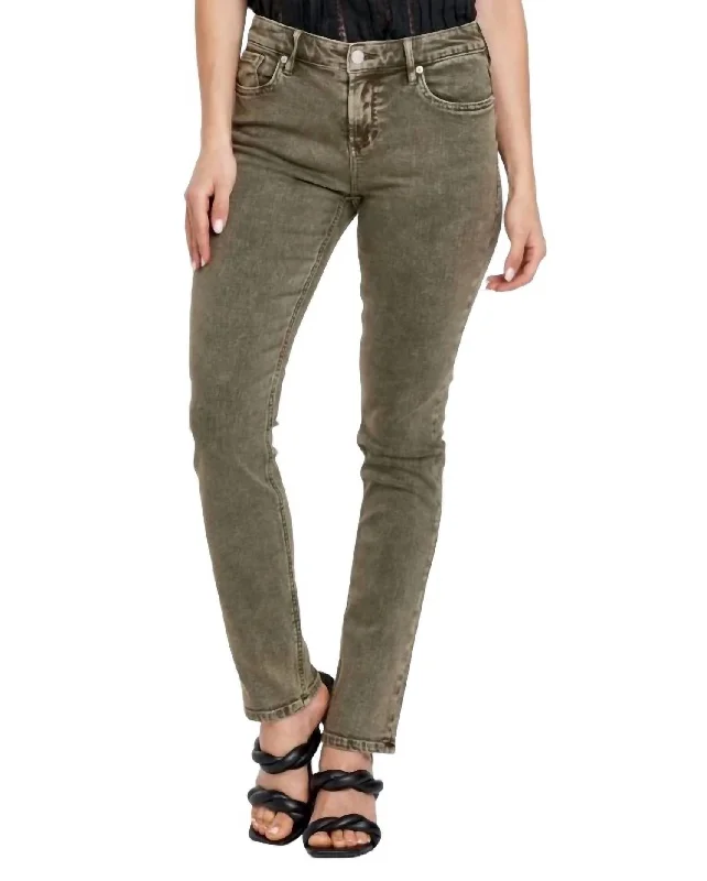 Women's Clothing Apparel Sets Blaire Straight Jean In Olive