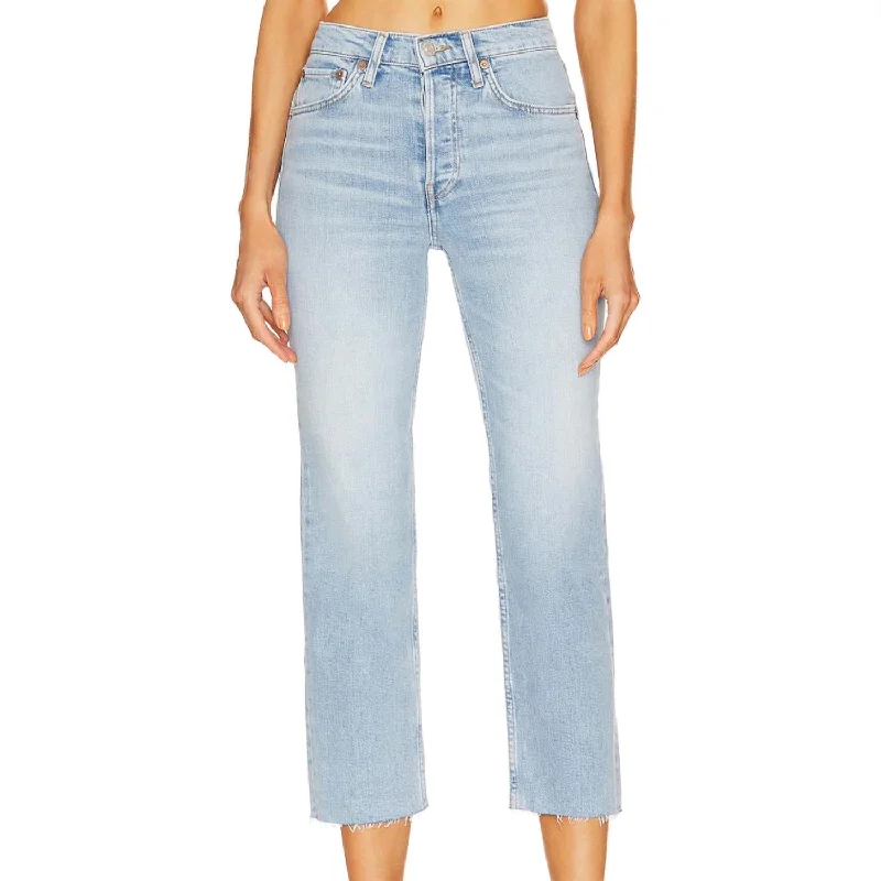 Charming Women's Garments 70's Stove Pipe Jean In Echo