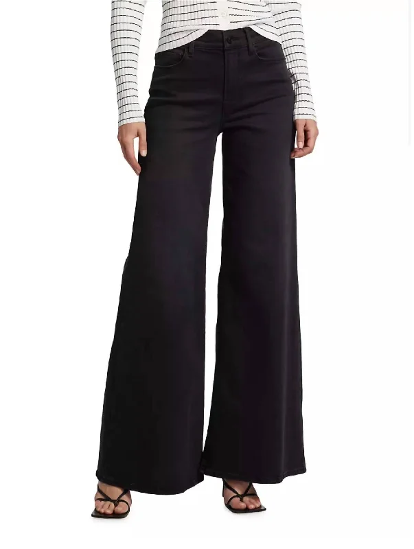 Women's Clothes For Special Occasions Le Palazzo Wide-Leg Jeans In Black