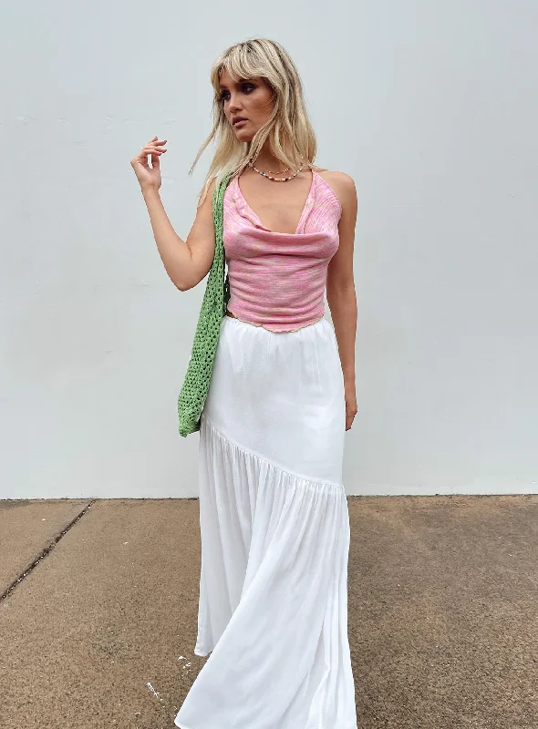 Women Wear Brands Chels Asymmetric Maxi Skirt White