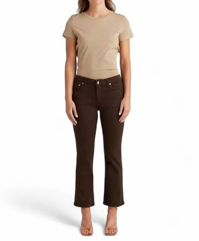 Timeless Women's Apparel Lark Ankle Jean In Chocolate