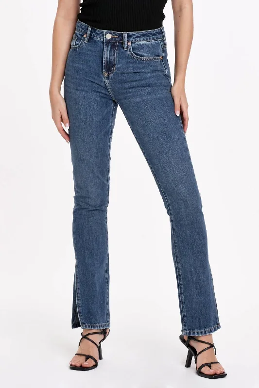 Sustainable Fashion Clothing For Women Blaire High Rise Slim Straight Denim In Romeland