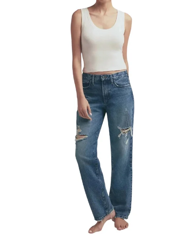 Women's Cozy Clothes Tommy Mid Rise Boyfriend Jeans In Boston