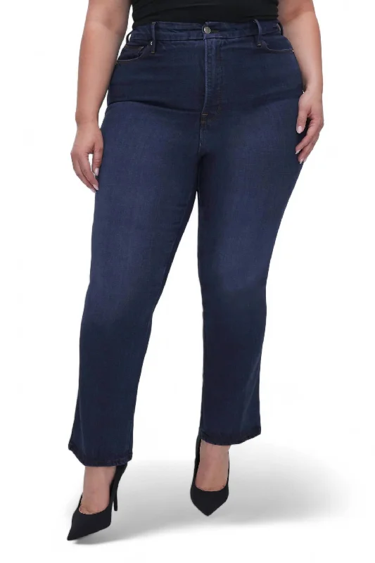 Vintage-Inspired Women's Clothes Good Curve Straight Jean In Indigo537