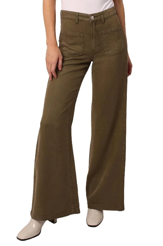 Designer Women's Fashion Online Cooper Patch Pocket Wide Leg Jeans In Cypress