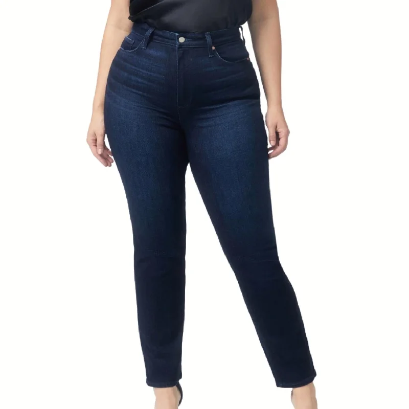 Women's Office Clothing Knockout Ultra High Rise Straight Leg Jean In Solstice