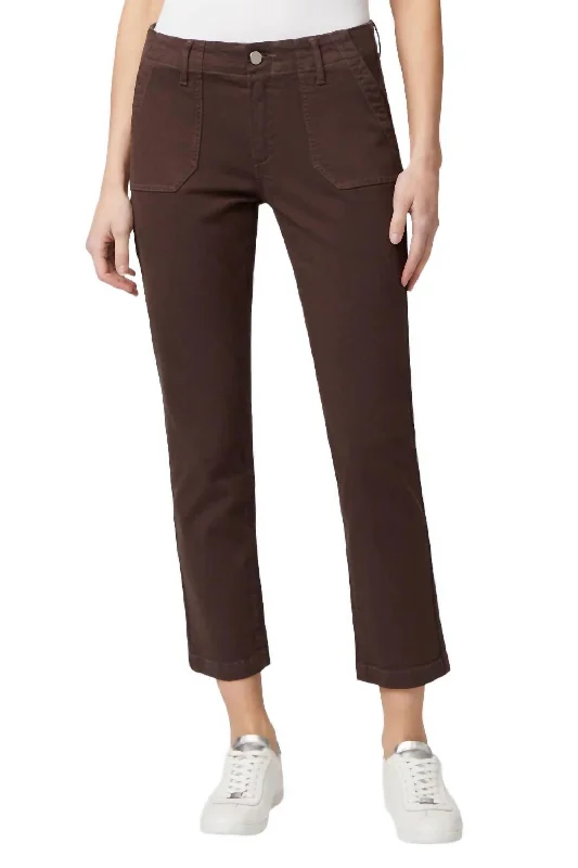 Women's Apparel Mayslie Straight Jean In Rich Chocolate