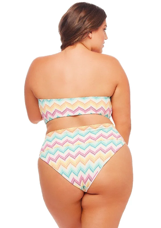 Affordable Luxury Women's Apparel Monterey Full Coverage Bikini Bottom - Kaleidoscope