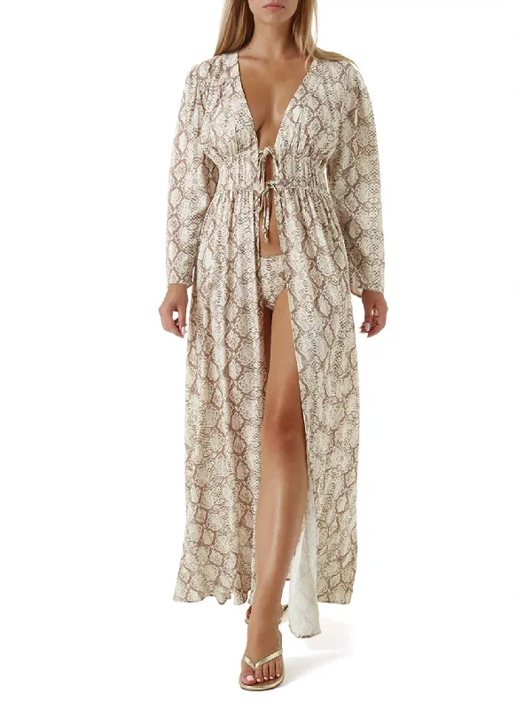 Women's Evening Outfit Farrah Snake Kaftan