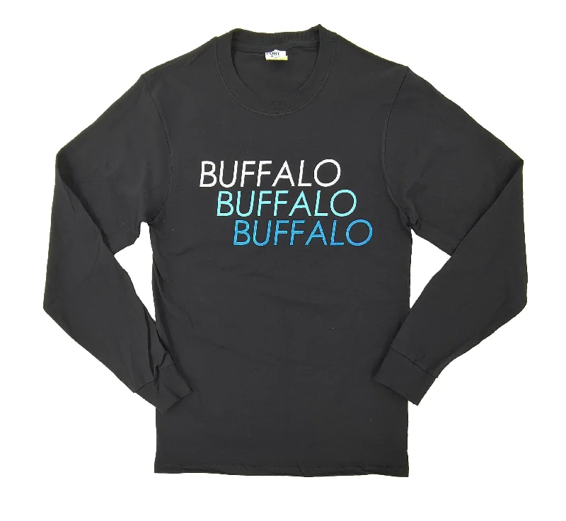 Latest Fashion for Women *SALE* Black BUFFALO Repeat Text LST