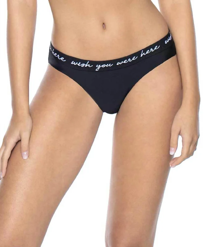 Women's Casual Garments Elastic Banded Teeny Bottom In Wish You Were Here