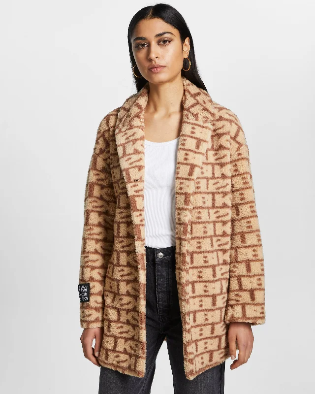 Modern Women's Outfit KAMILLE COAT SIGNS JACQUARD