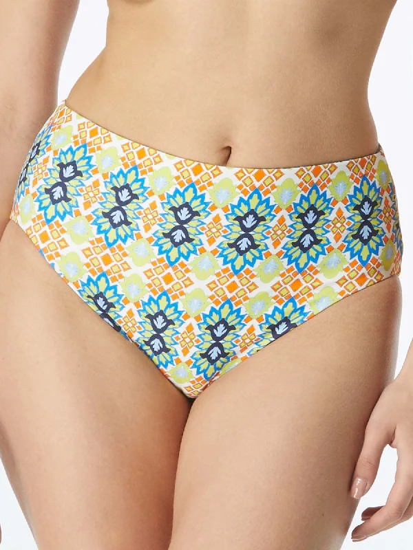 Holiday Special Offers Coco Reef Women's Grecian Tile Verso High-Waist Reversible Bikini Bottom