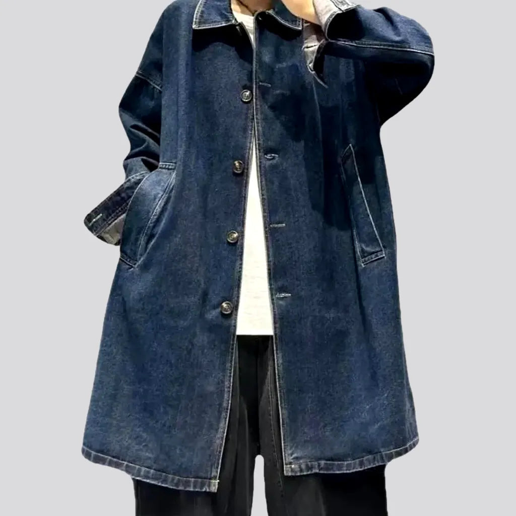 Women's Vacation Outfit Fashion vintage denim coat for women