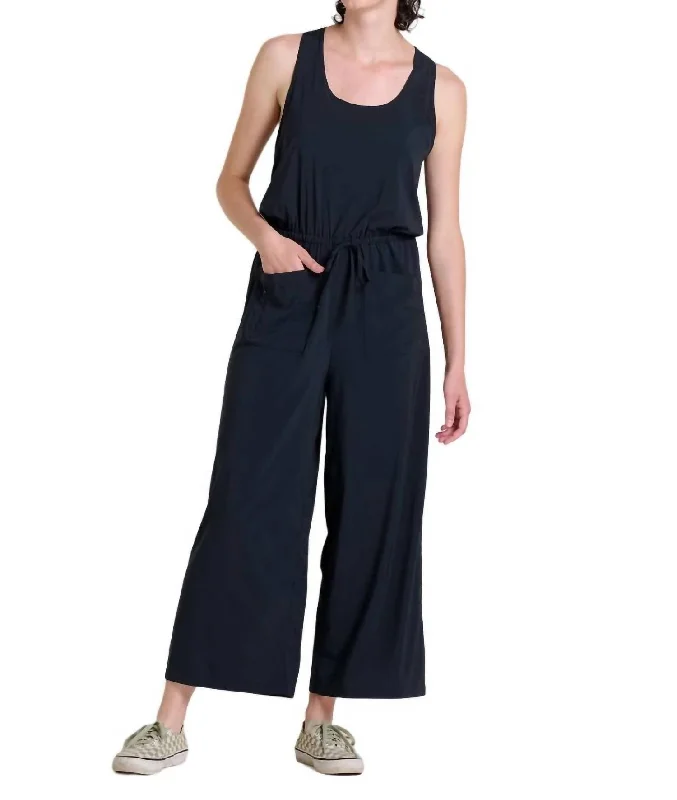 Women's Wardrobe Apparel Livvy Sleeveless Jumpsuit In Black