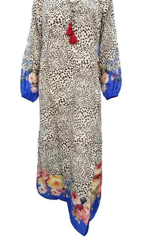 Comfortable Casual Wear Women's Okasana Long Maxi Cover Up In Multi