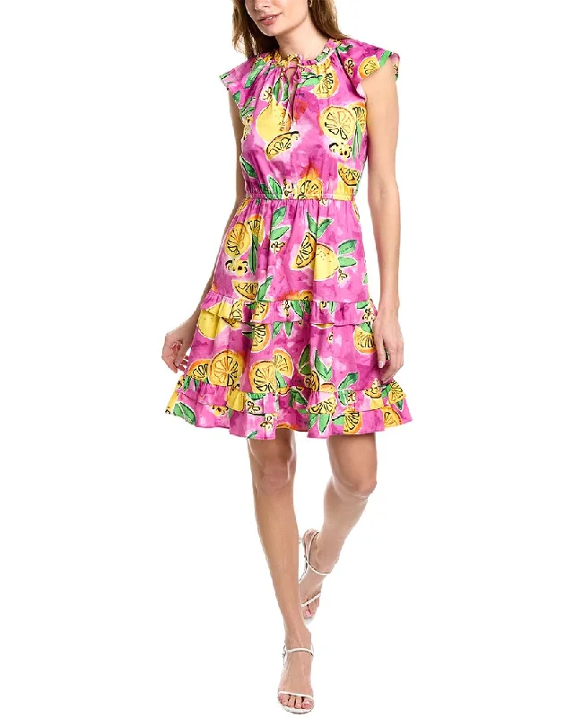 Versatile Women's Fashion Donna Morgan Lemon Print Sundress