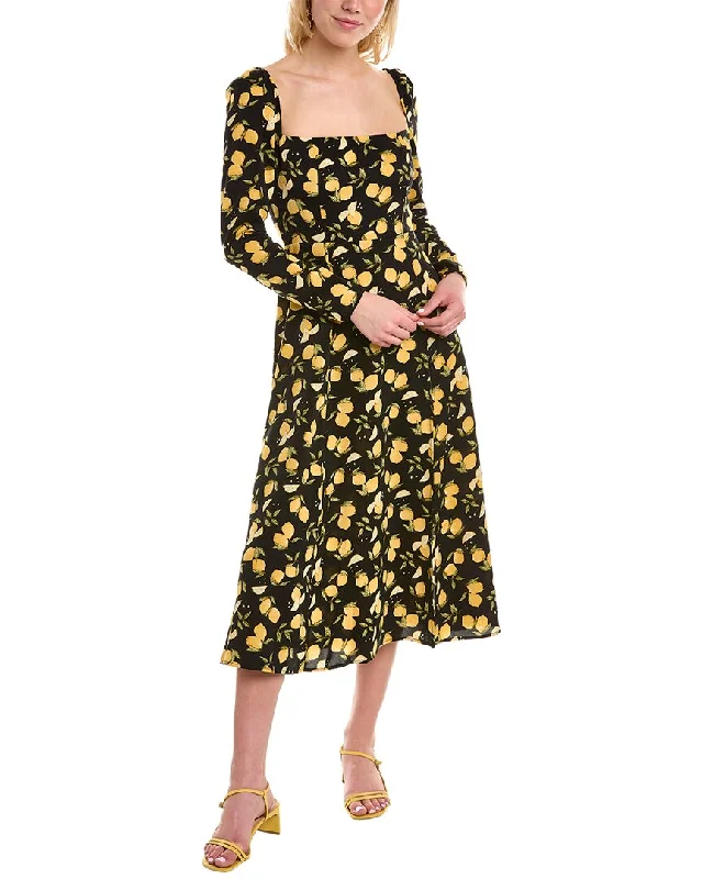 Women's Clothes For Work O.P.T. Lemon Midi Dress