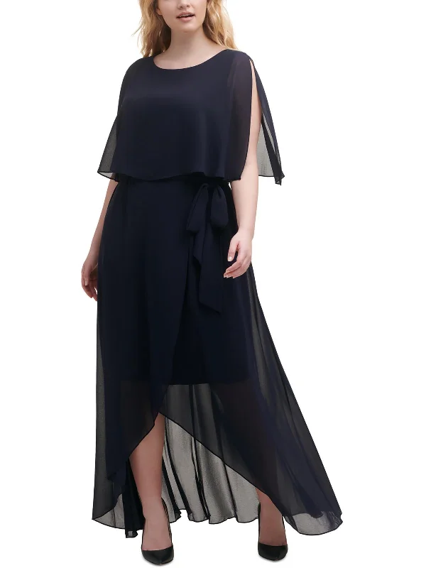 Women's Relaxed Outfit Plus Womens Chiffon Long Maxi Dress