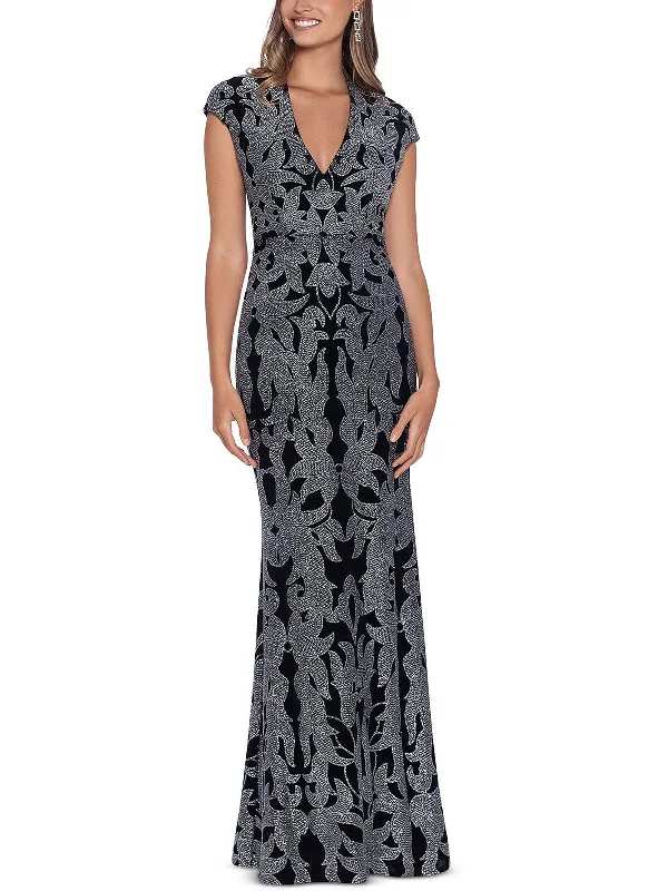 Women's Night-Out Clothes Womens Glitter Maxi Evening Dress