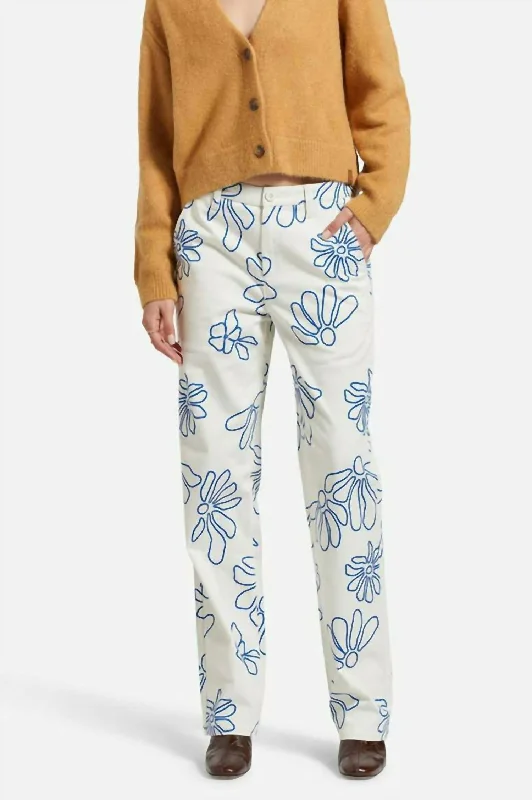 Women's High-Fashion Clothes Bedford Pants In Off White Daisy