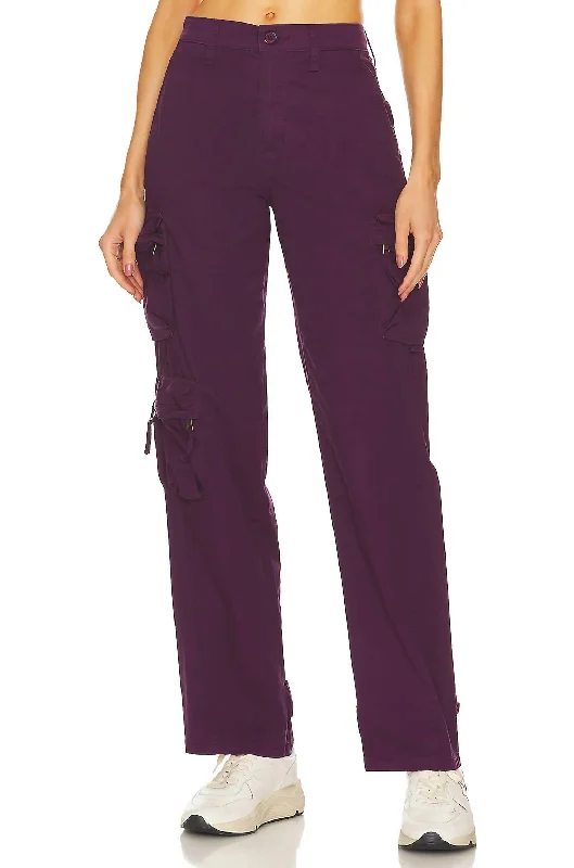 Flash Sale Or Flash Sales Bobbie Utility Pant In Washed Aubergine