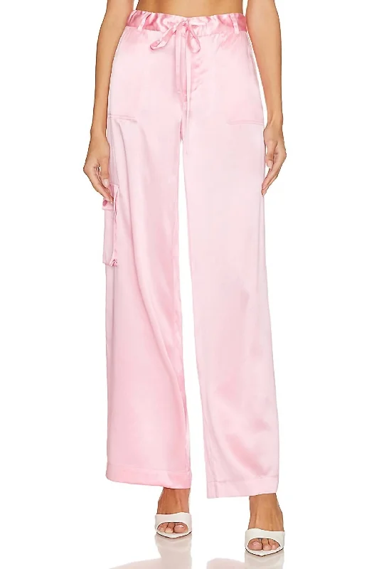 Charming Women's Outfit For Special Occasions Cedric Cargo Pants In Sweet Pink