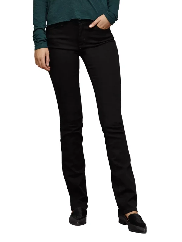 Women's Vintage-Inspired Clothing Hunter Straight Jean In Black Clean